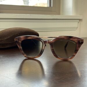 Tom Ford Brown Tortoise Sunglasses 49mm